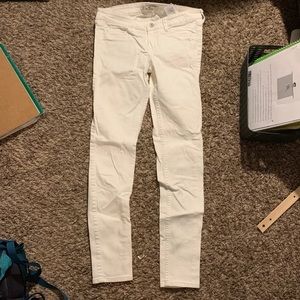 White Hollister Skinny Jeans